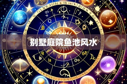 别墅庭院鱼池风水