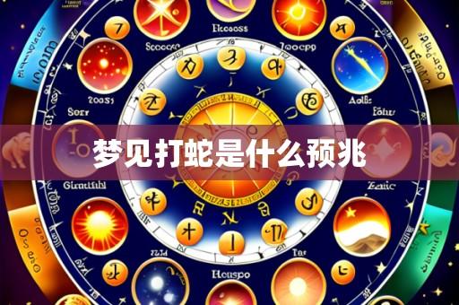 梦见打蛇是什么预兆