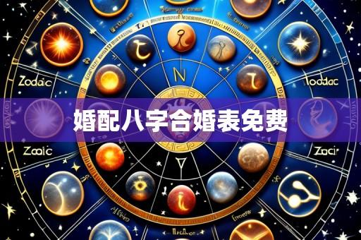 婚配八字合婚表免费