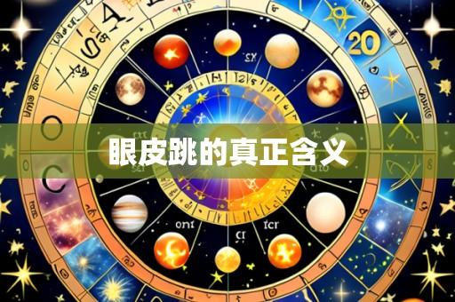 眼皮跳的真正含义