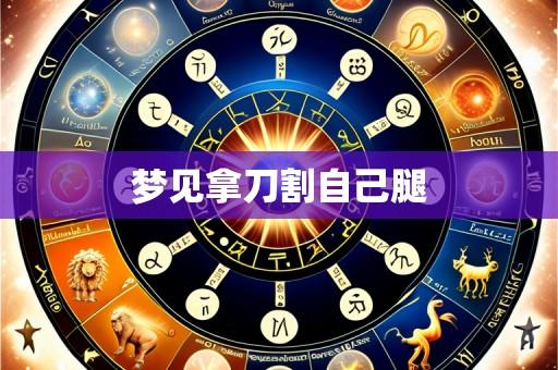 梦见拿刀割自己腿