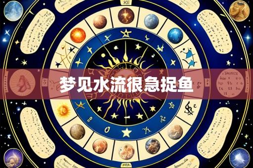 梦见水流很急捉鱼