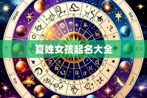 夏姓女孩起名大全