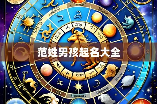 范姓男孩起名大全