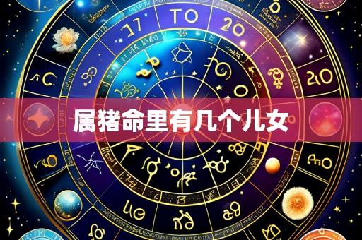 属猪命里有几个儿女