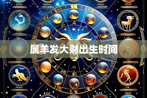 属羊发大财出生时间