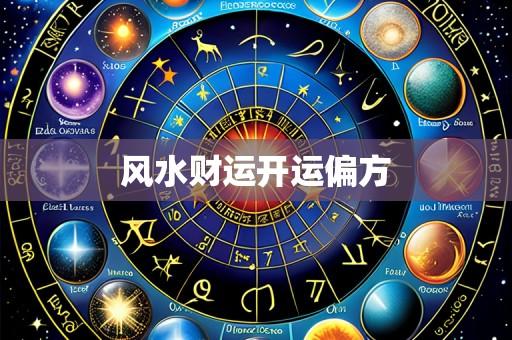 风水财运开运偏方