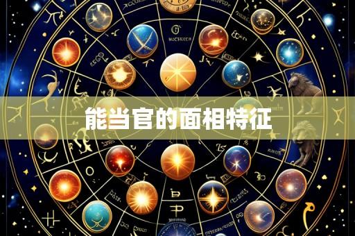 能当官的面相特征