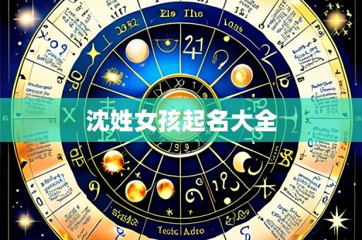 沈姓女孩起名大全