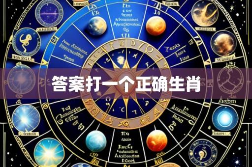 答案打一个正确生肖