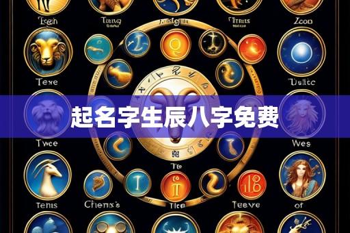 起名字生辰八字免费