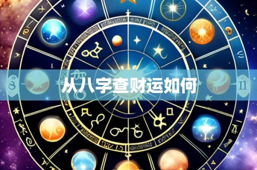 从八字查财运如何