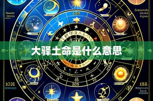大驿土命是什么意思