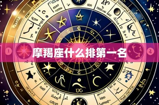 摩羯座什么排第一名