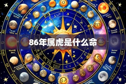 86年属虎是什么命