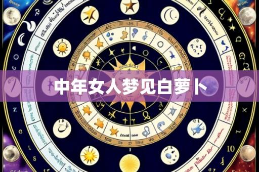 中年女人梦见白萝卜