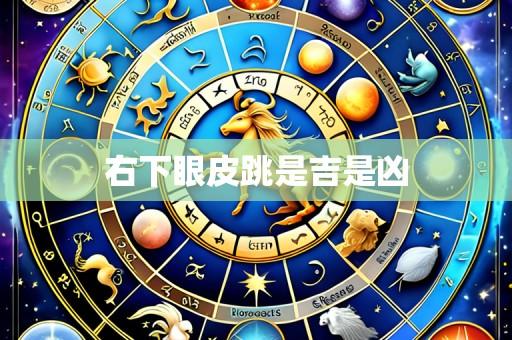 右下眼皮跳是吉是凶