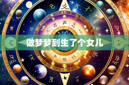 做梦梦到生了个女儿
