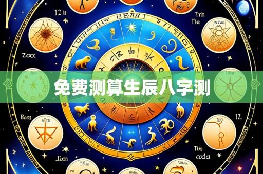 免费测算生辰八字测