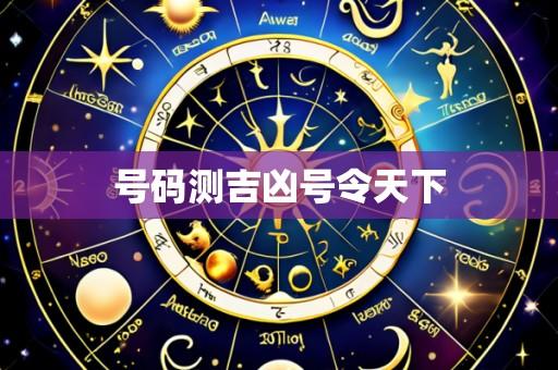 号码测吉凶号令天下