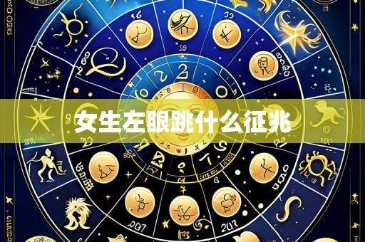 女生左眼跳什么征兆