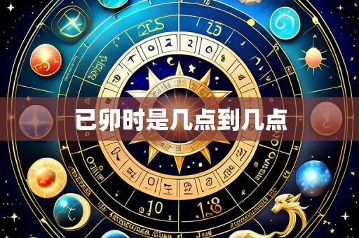已卯时是几点到几点