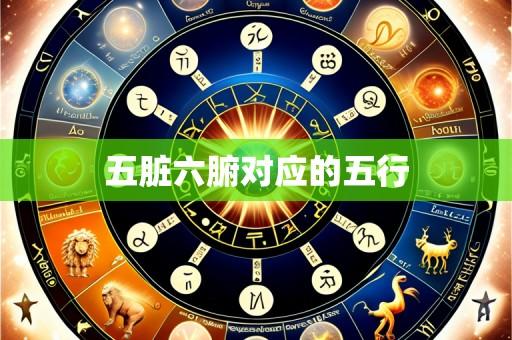 五脏六腑对应的五行