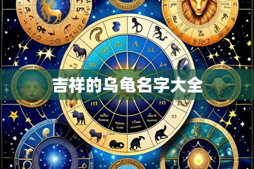 吉祥的乌龟名字大全