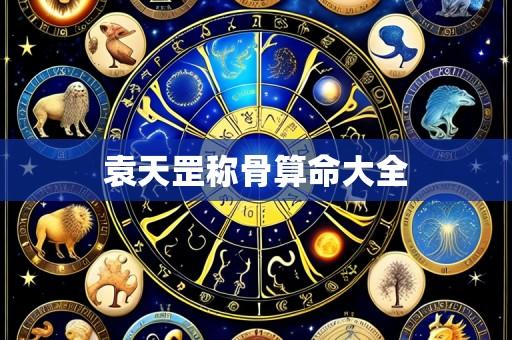 袁天罡称骨算命大全