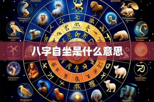 八字自坐是什么意思