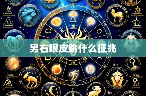 男右眼皮跳什么征兆