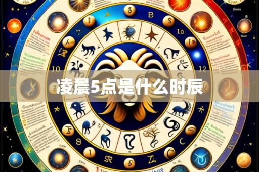 凌晨5点是什么时辰