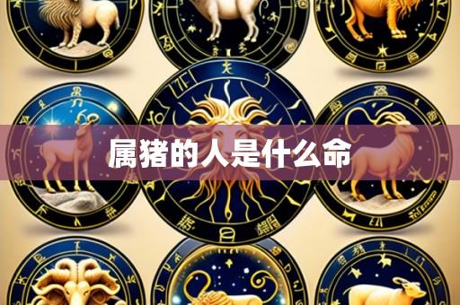 属猪的人是什么命