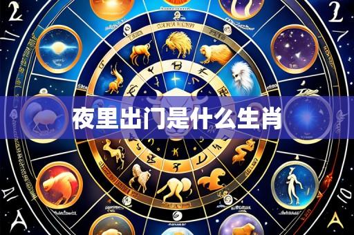 夜里出门是什么生肖