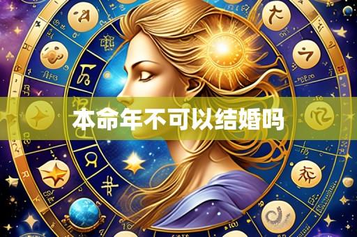 本命年不可以结婚吗