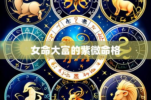 女命大富的紫微命格