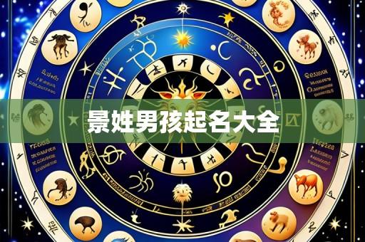 景姓男孩起名大全