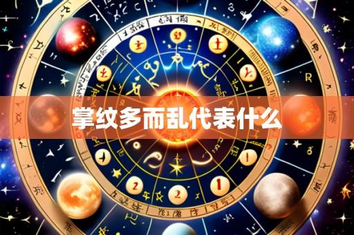 掌纹多而乱代表什么