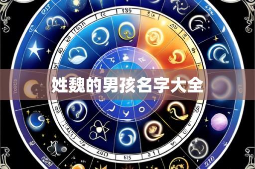 姓魏的男孩名字大全