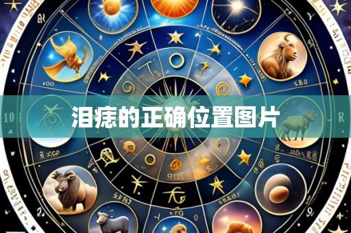 泪痣的正确位置图片