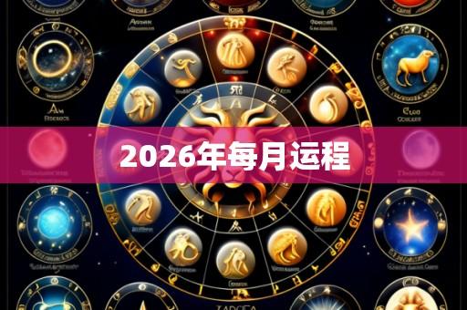 2026年每月运程
