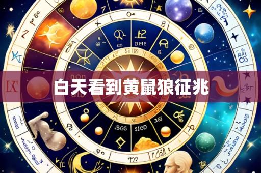 白天看到黄鼠狼征兆