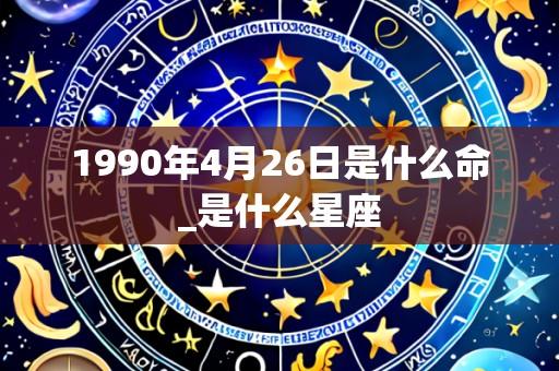 1990年4月26日是什么命_是什么星座