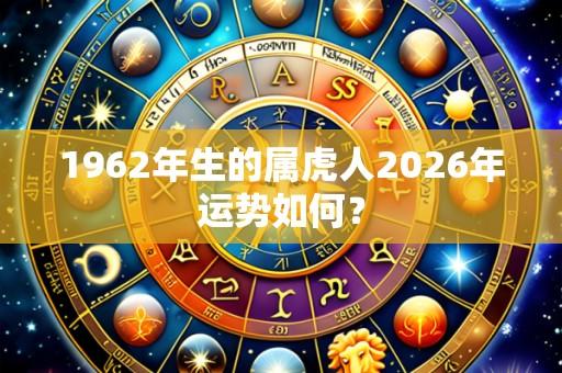 1962年生的属虎人2026年运势如何？