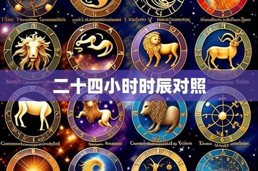 二十四小时时辰对照