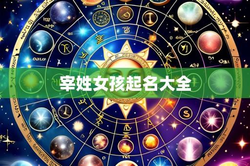 宰姓女孩起名大全