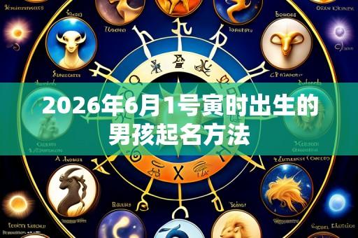 2026年6月1号寅时出生的男孩起名方法