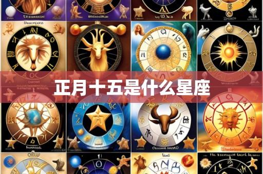 正月十五是什么星座