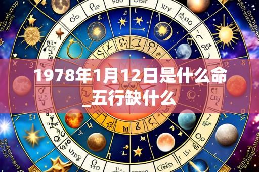 1978年1月12日是什么命_五行缺什么