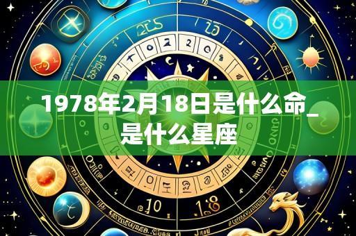 1978年2月18日是什么命_是什么星座